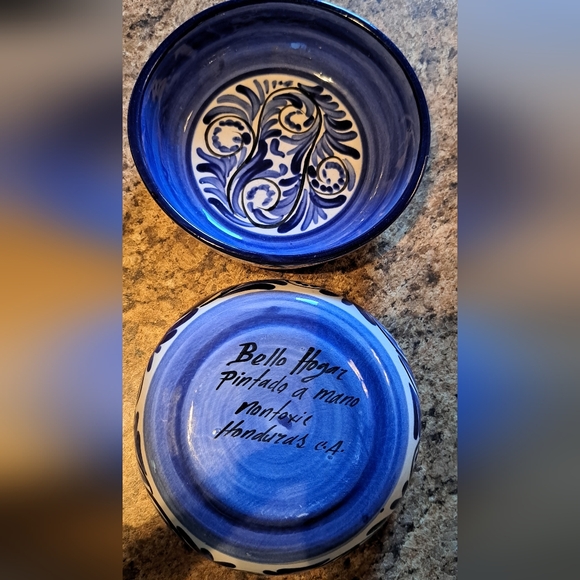 Bello Hogar Pintado A Mano Pottery Honduras Nontoxic Oatmeal Bowls 5.5 Inches - Picture 5 of 8